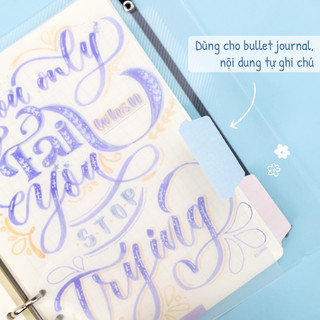 KLONG - Bộ nhãn dán phân trang Tab Sticker; MS: 721 🌻 DIY, BUJO phù hợp hssv sử dụng cho sổ còng, sổ planner