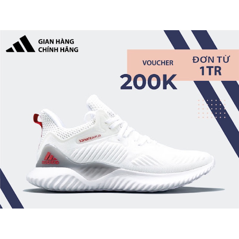CH NH H NG Gi y Th Thao Adidas Alphabounce Beyond White Red