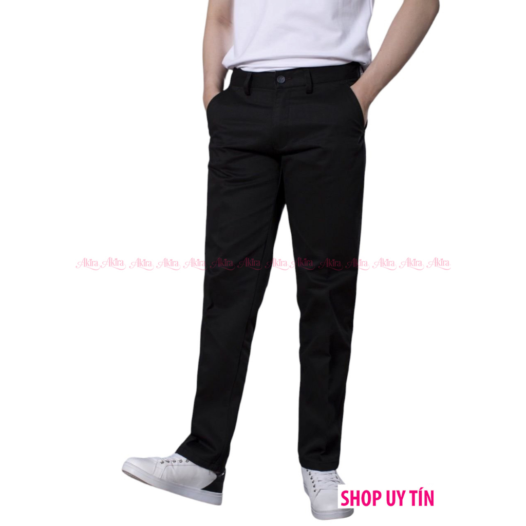 Quần kaki nam trung niên ống suông, vải cao cấp thoáng mát, form chuẩn lịch sự