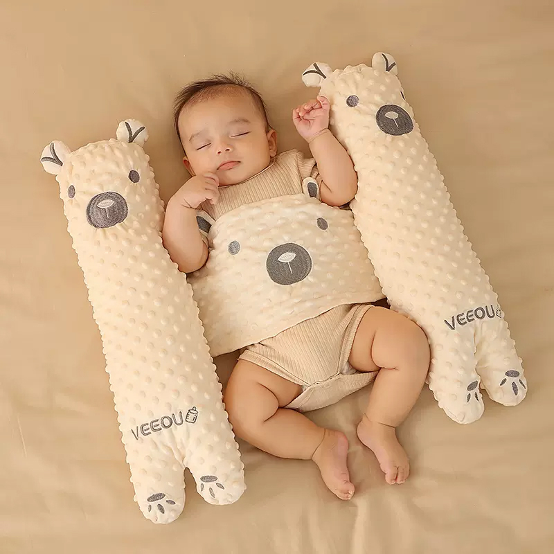 Gối Chặn Cho Bé Ngủ Ngoan, Gối Chặn Vỏ Đỗ 2 Bên Veeou Cao Cấp Cho Bé Sơ Sinh Cao Cấp - MK064