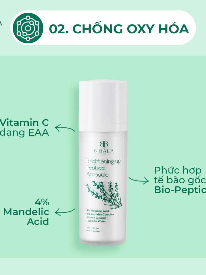 Ảnh Tinh chất dưỡng da từ phức hợp Peptide Bibalaa RIGHTENING-UP PEPTIDE AMPOULE 30ml 1