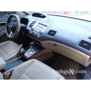 Bao da bọc cần sô phanh tay xe Honda Civic AT ( đời 2007->2012) số tự động, bằng da bò thật