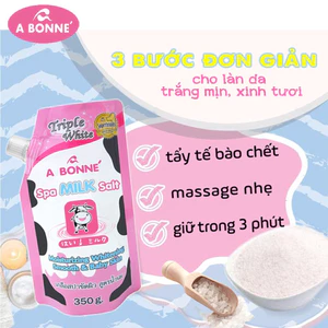 Muối tắm bò tẩy da chết bò Abonne Thái Lan