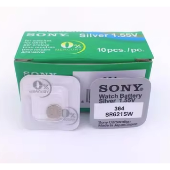 (combo 5 viên) Pin đồng hồ SONY SR416SW / SR521SW / SR621SW / SR626SW / SR920SW / SR927SW 1.55V Loại 1 Viên