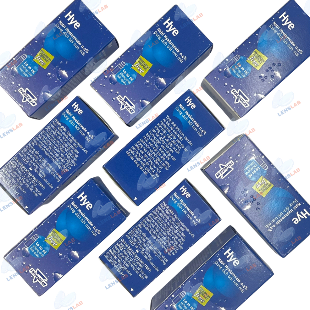 Nước Mắt Nhân Tạo HYE Natri Hyaluronate 0.4% - Nhập khẩu từ Ý - Hàng Chính Hãng