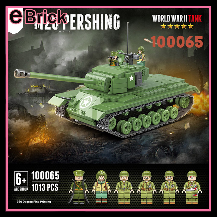 Đồ Chơi Lắp Ráp Mô Hình Xe Tăng Quan Guan US Pershing M26 Military ...