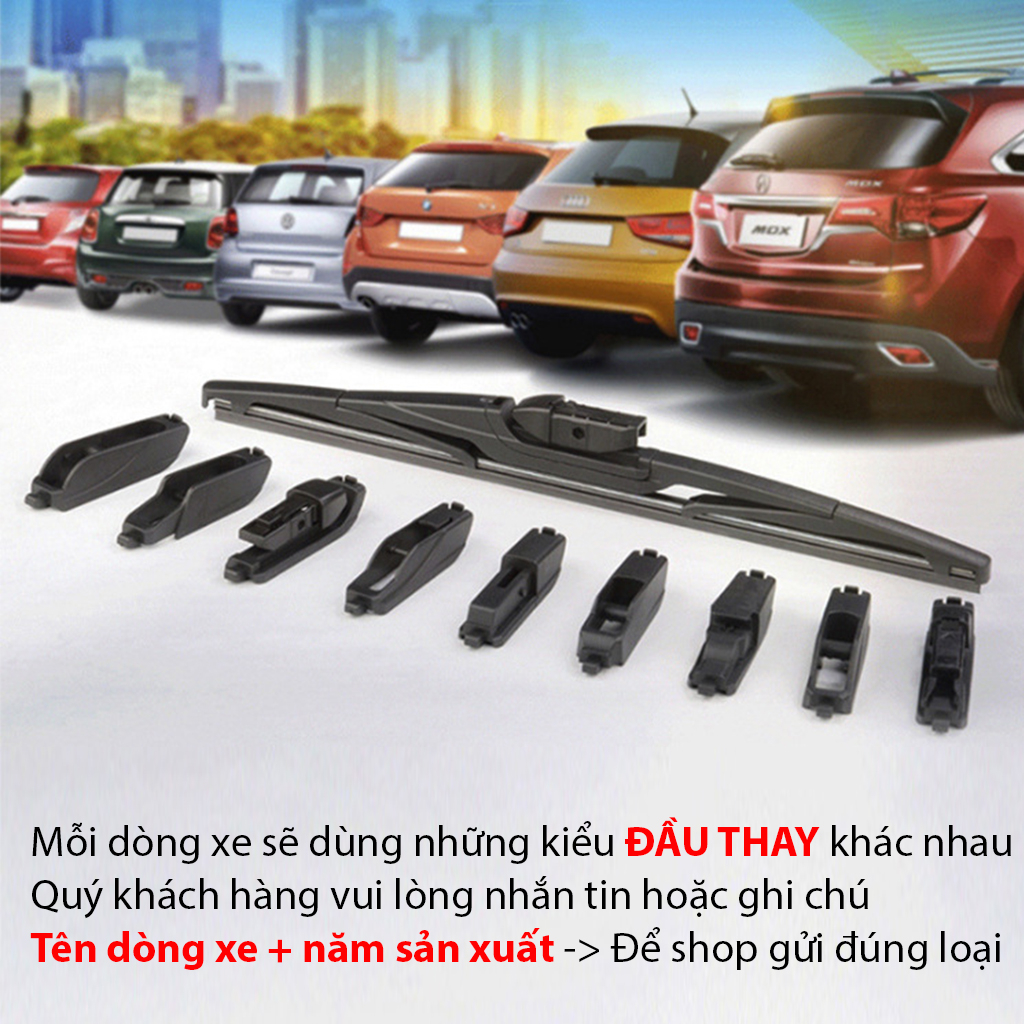 Gạt Sau Ô Tô, Gạt Mưa Phía Sau Ô Tô Hyundai I10, Accent, Tucson, Creta, Kona, Getz, I20, I30