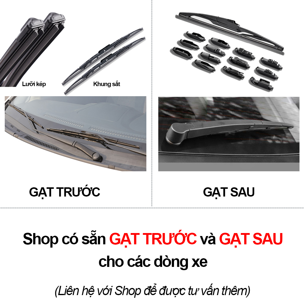 Gạt sau ô tô, thanh lưỡi gạt mưa phía sau oto Suzuki XL7, Ertiga, Swift, Celerio, Alto, Grand Vitara, Carry, Wagon R