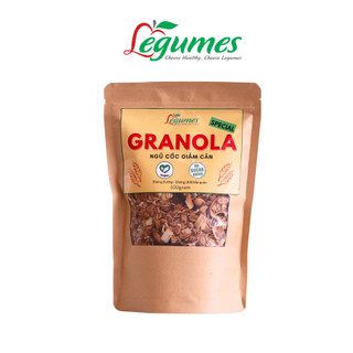 Granola Ngũ Cốc Thuần Chay - Yến Mạch, Hạt Điều, Hạnh Nhân, Hạt Hướng Dương, Dừa & Quế - Vegan Granola