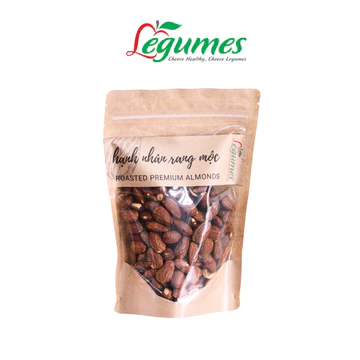 Hạnh Nhân Rang Mộc Hàng Chuẩn Nhập Khâu Đã Tách Vỏ Chuẩn Vị Thơm Bùi Béo Ngậy Túi 245g