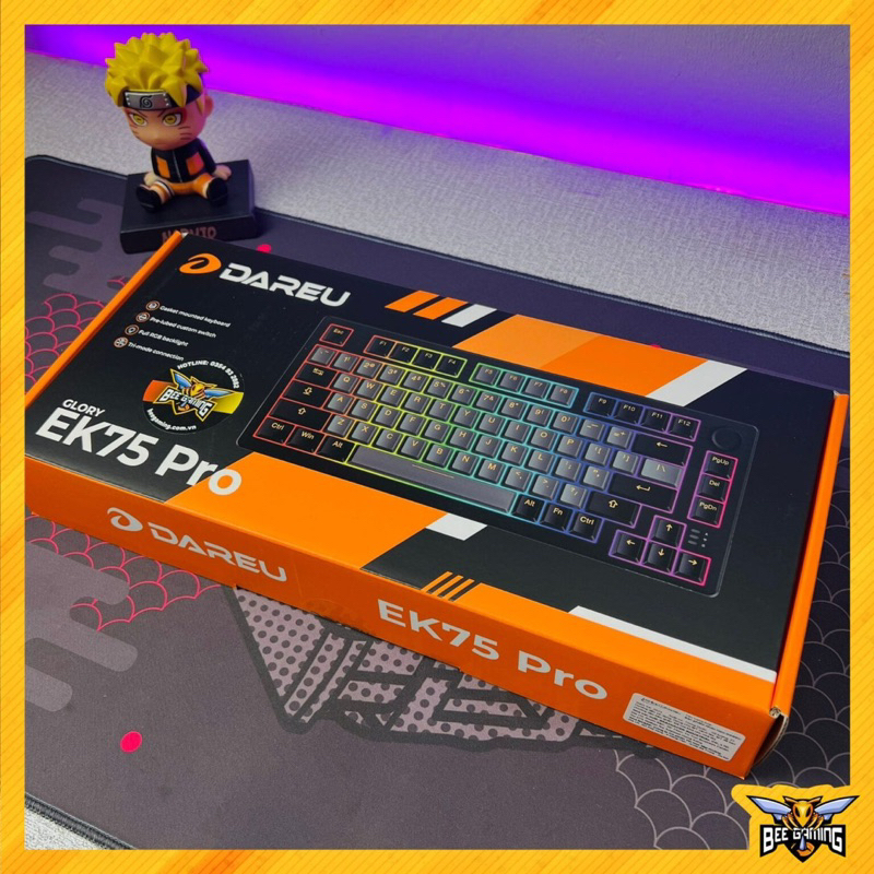 Bàn phím cơ chính hãng Dareu EK75 / EK75 Pro (Led RGB, 75%, Hotswap ...