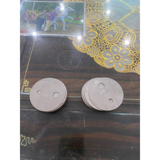 tấm tròn inox 6cm khoan lỗ giữa