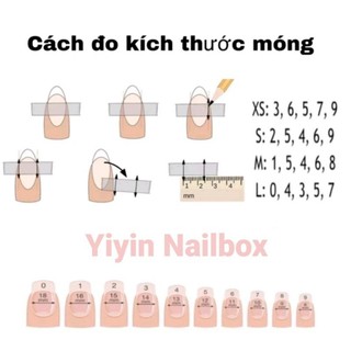 Nailbox Ombre Hồng Hoạ Tiết Ngôi Sao Mặt Trăng Khuyết