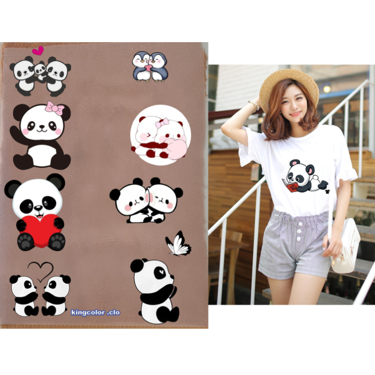 HÌNH ỦI ÉP NHIỆT-Sticker-HÌNH GẤU cute ỦI ÁO-ủi trực tiếp tại nhà bằng bàn là bàn ủi-Gía KHUYẾN MÃI