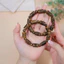 Vòng tay trầm hương tốc tự nhiên bình dân -đốt trúc khắc chữ vạn đủ cỡ hạt,8 đến 14ly-Nam nữ.