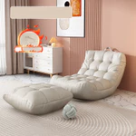[🔥TOP1 Sẵn hàng] GHẾ LƯỜI VẢI GIẢ DA  MỀM MẠI TỐT CHO SỨC KHỎE Ghế sofa lười hạt xốp vải giả da hình — ảnh 2