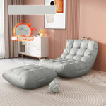 [🔥TOP1 Sẵn hàng] GHẾ LƯỜI VẢI GIẢ DA  MỀM MẠI TỐT CHO SỨC KHỎE Ghế sofa lười hạt xốp vải giả da hình — ảnh 3