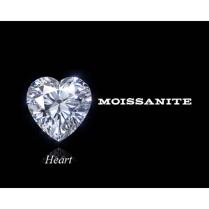 Moissanite heart trái tim