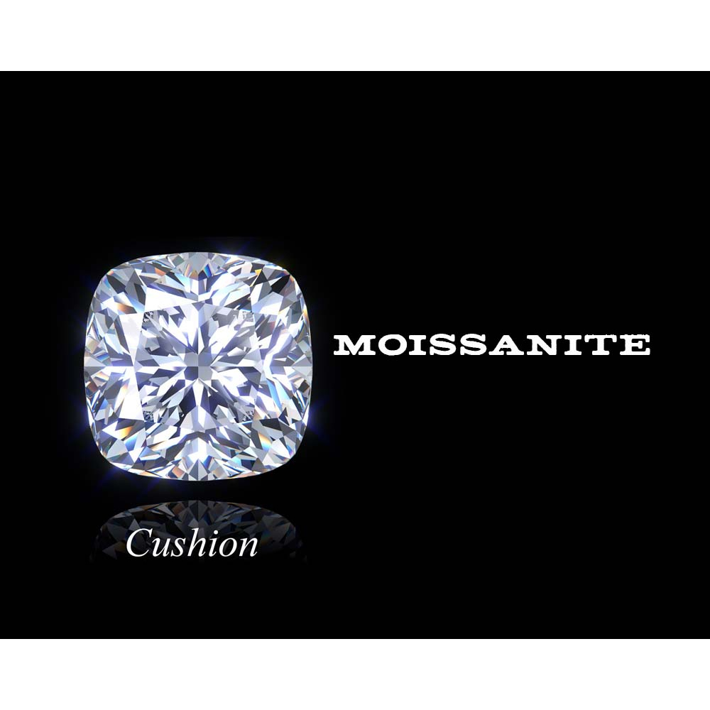 Moissanite CUSHION VUÔNG bo góc
