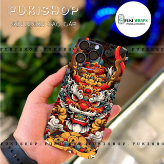 Tấm dán Skin Mặt sau / Ốp lưng Mẫu Kì Lân MS02 FULL VIỀN  15 Pro Max ,14 Pro Max ,13 pro max ,12 pro max ,11 pro max