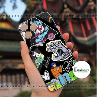 Tấm dán Skin Mặt Sau Santa FULL VIỀN 14 pro max , 13 pro max ,12 pro max , 11 pro max , xs max - FukiShop