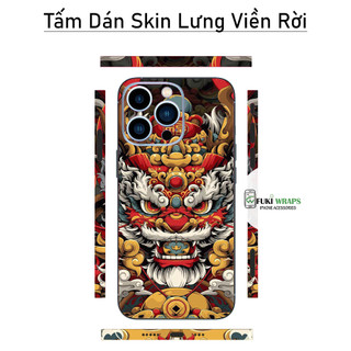 Tấm dán Skin Mặt sau / Ốp lưng Mẫu Kì Lân MS02 FULL VIỀN  15 Pro Max ,14 Pro Max ,13 pro max ,12 pro max ,11 pro max