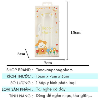 Tai Nghe Có Dây Headphone In Ear Cute Dùng Cho Điện Thoại Nhạc Timo DDK23