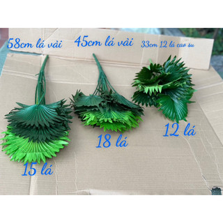 Cây cọ decor nhà cửa studio cửa hàng 3 size 12 lá 15 lá 18 lá-Cây lá giả trang trí