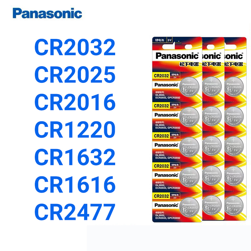 Pin Panasonic CR2032 / CR2025 / CR2016 / CR1220 / CR1632 / CR1616