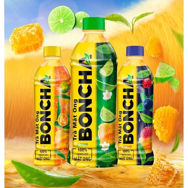Chai Boncha vị Chanh/ tắc/ việt quất 450ml | Shopee Việt Nam