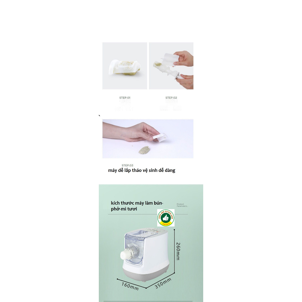 Máy Làm bún-phở-mì Sợi Tươi Tự Động Đa Năng 6S-nhiều khuôn kiểu-tiện lợi-kiểu mới cao cấp-bh 12tháng-hàngnhập khẩu