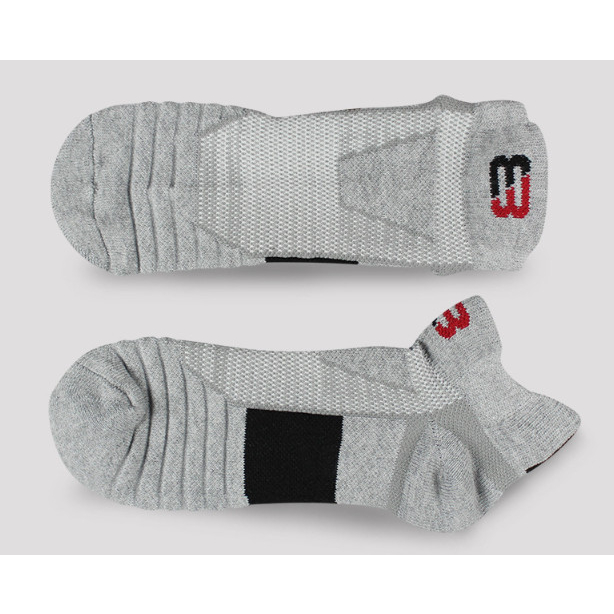 Vớ Tất số 8 cotton cổ thấp loại dày phù hợp chạy bộ, bóng đá, bóng rổ...