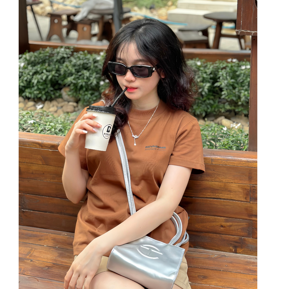 Áo thun Baby Tee 8 màu Local Brand NEVASOME Basic 230gsm Cotton Nữ Cổ Tròn