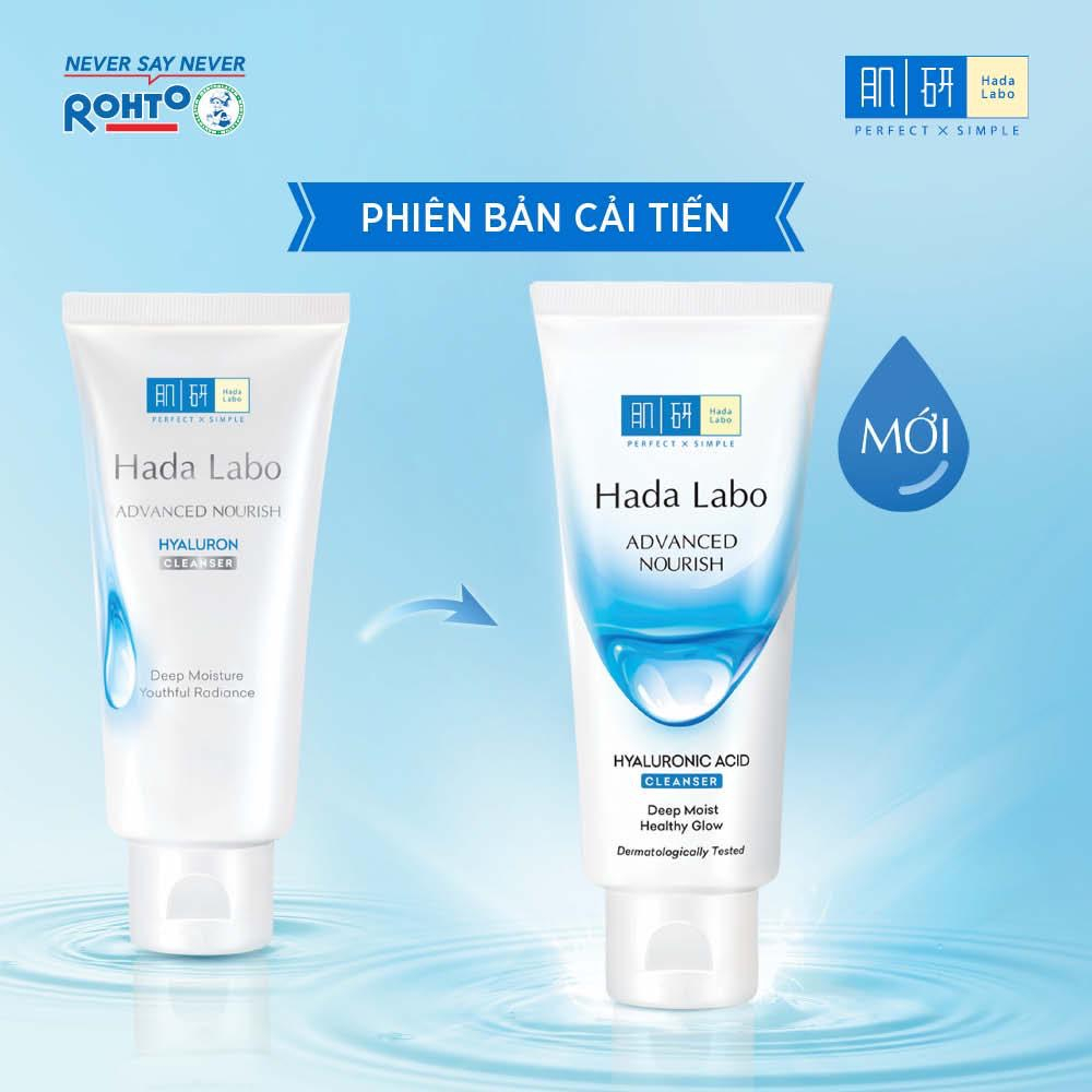 Sữa rửa mặt dưỡng ẩm tối ưu Hada Labo Advanced Nourish Cleanser 80g