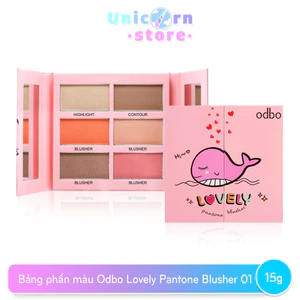 Bảng Phấn Mắt Cá Voi Dễ Thương Odbo Lovely Pantone Blusher 15g OD197