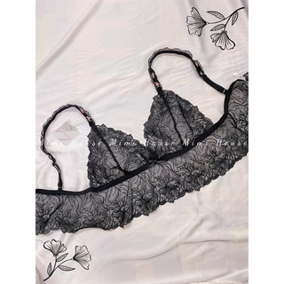 Áo Bra Ren Mềm Mại Bralette Áo Lót Ren Không Gọng Không Mút