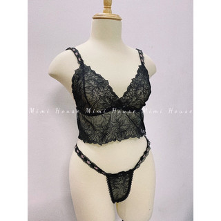 Áo Bra Ren Mềm Mại Bralette Áo Lót Ren Không Gọng Không Mút