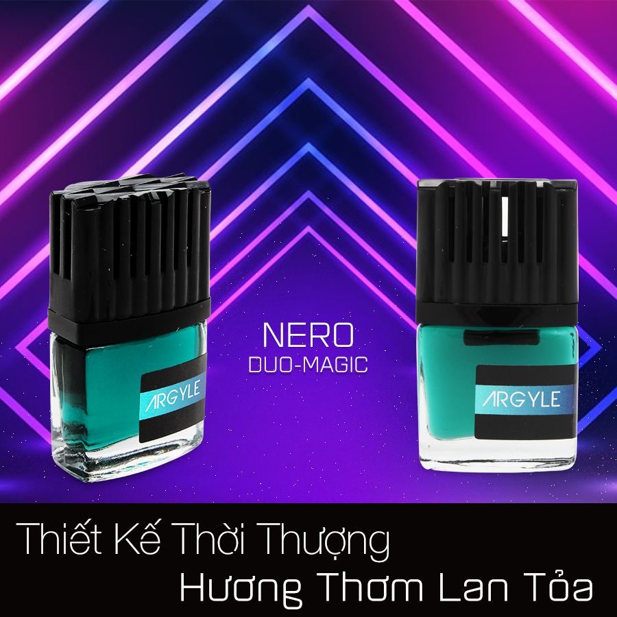 Nước Hoa Ghim Máy Lạnh AIR-Q Nero Duo-Magic Argyle No306-1 Men AF 9ml