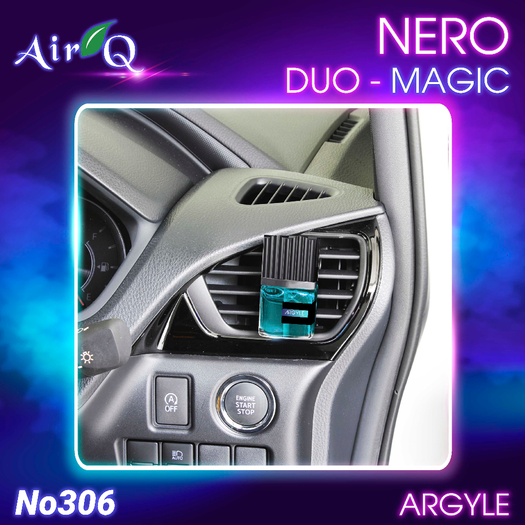 Nước Hoa Ghim Máy Lạnh AIR-Q Nero Duo-Magic Argyle No306-1 Men AF 9ml