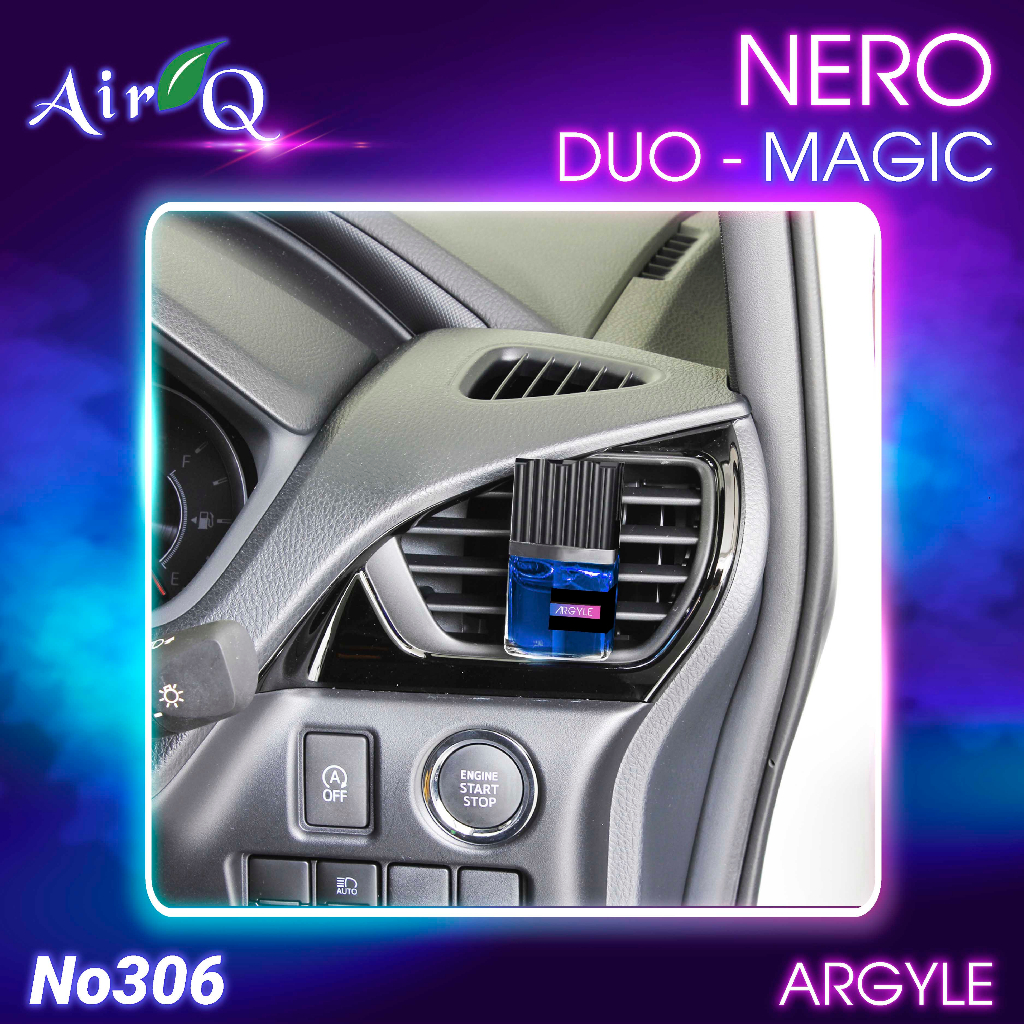 Nước Hoa Ghim Máy Lạnh AIR-Q Nero Duo-Magic Argyle No306-2 Sakura 9ml