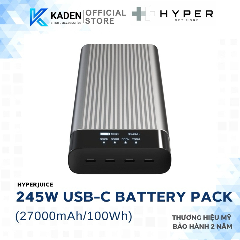 HyperJuice 245W USB-C Battery Pack –