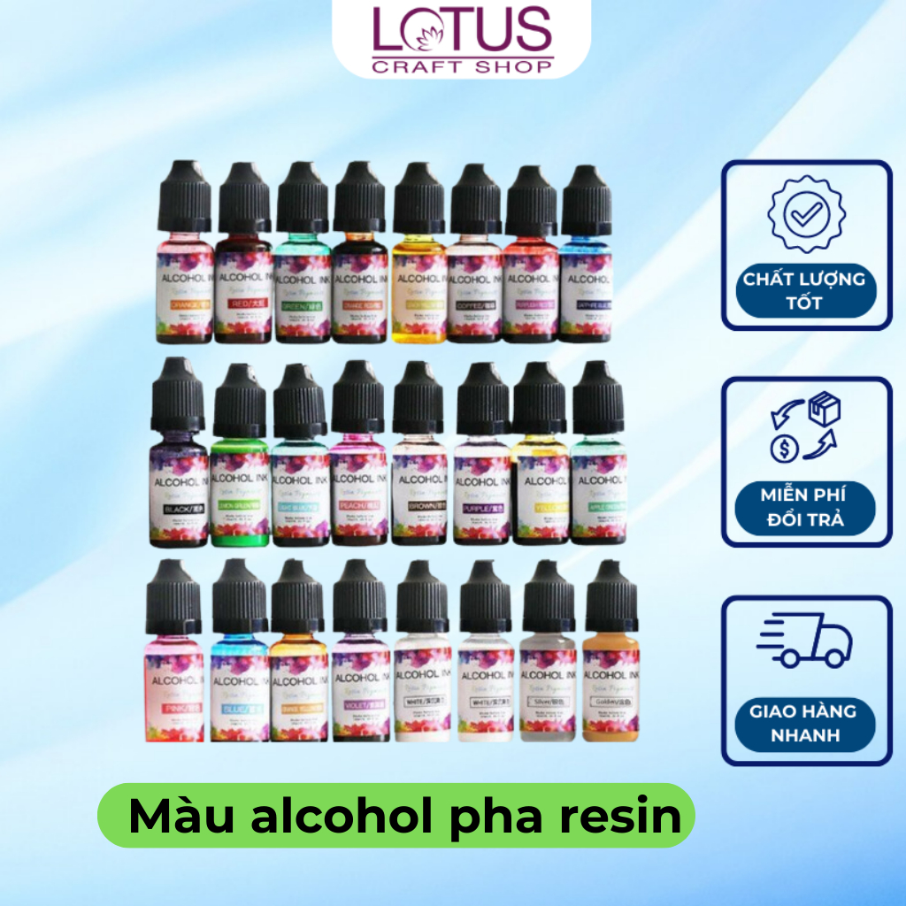 Màu Alcohol Ink Tạo Hiệu Ứng Loang Bề Mặt Làm Handmade | Shopee Việt Nam