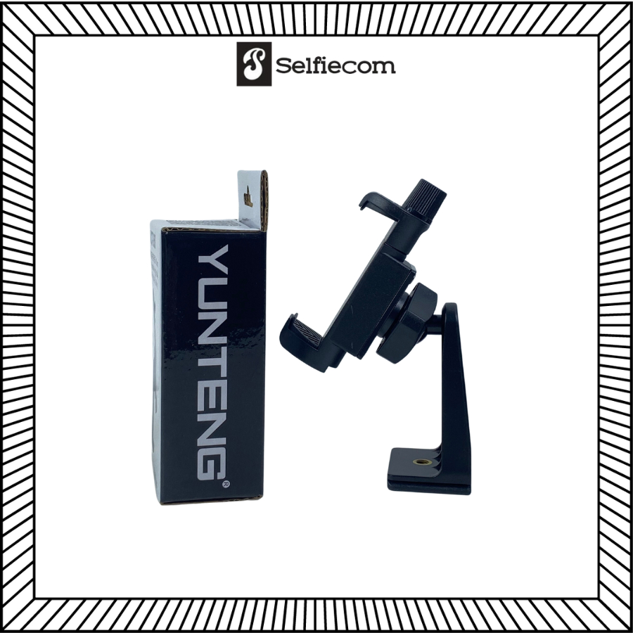 Kẹp Điện Thoại Yunteng 358 Xoay 360 Độ, Đầu Ren 1/4 Gắn Tripod và Chân Đế