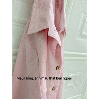 (Sẵn HCM) Áo sơ mi nữ linen tưng washed. Nhiều màu. JUNE LINEN #A04
