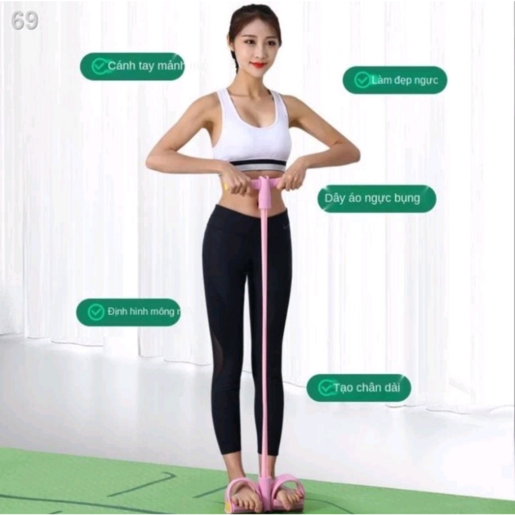Dây kéo tập bụng, mông,chân