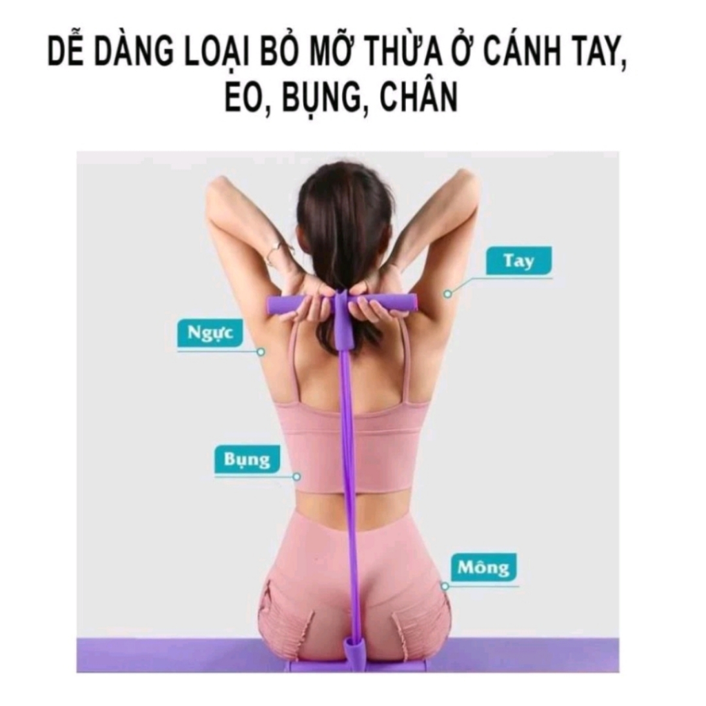 Dây kéo tập bụng, mông,chân