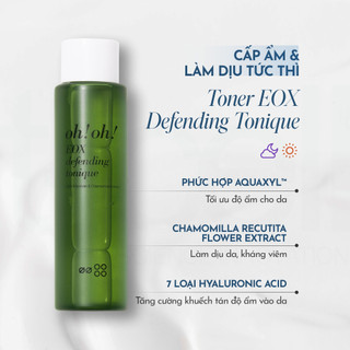 Nước Cân Bằng, Làm Sạch Và Chống Oxy Hóa oh!oh! EOX Defending Tonique (with Allantoin & Chamomile Extract) 150ml