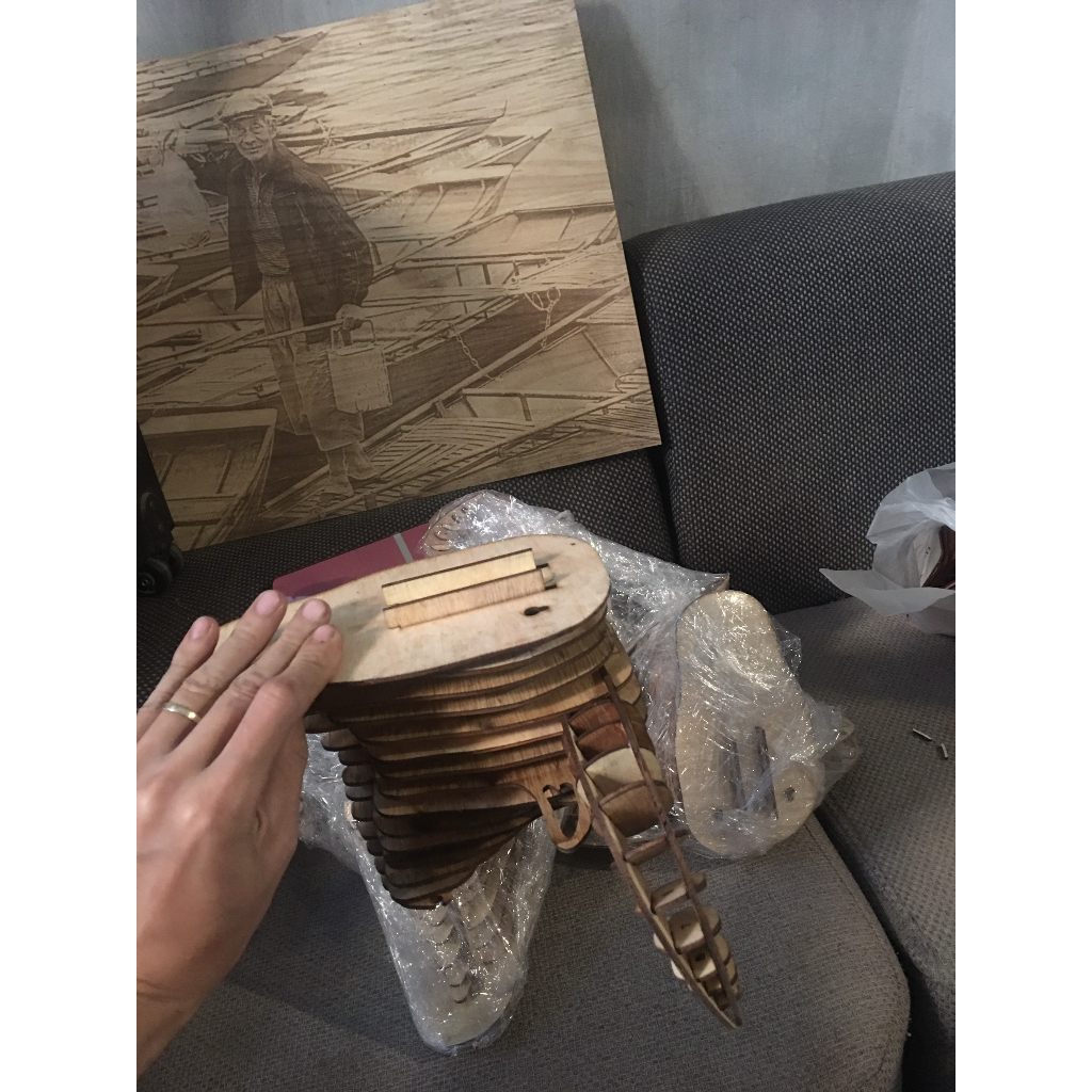 đầu trâu gỗ decor