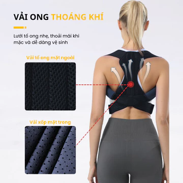 Đai Chống Gù Lưng Nam Nữ Có Nẹp Kim Loại Andego Đủ Size Cho Trẻ Em Và Người Lớn, Đai Định Hình Thẳng Lưng Chống Gù.