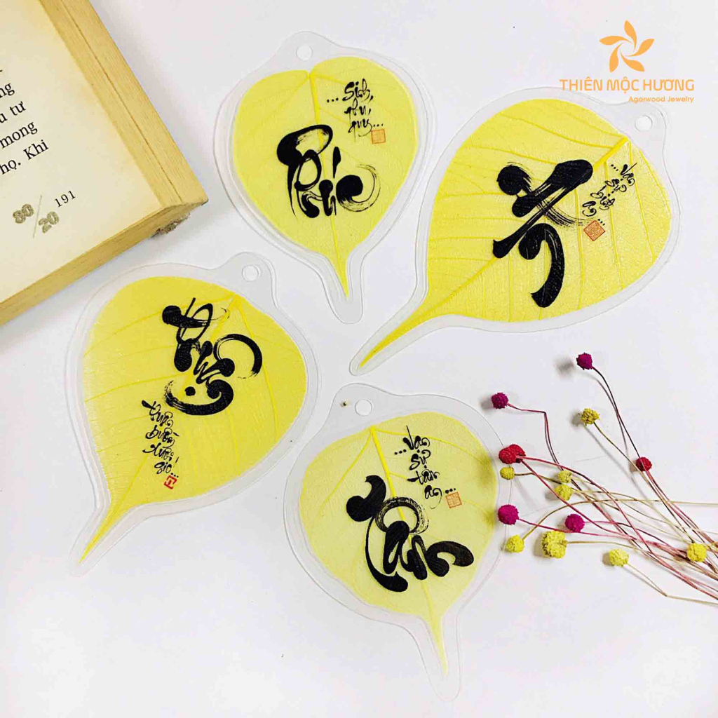 Ảnh Lá bồ đề Bình An cầu may mắn thu hút tài lộc - Đại An Store 3